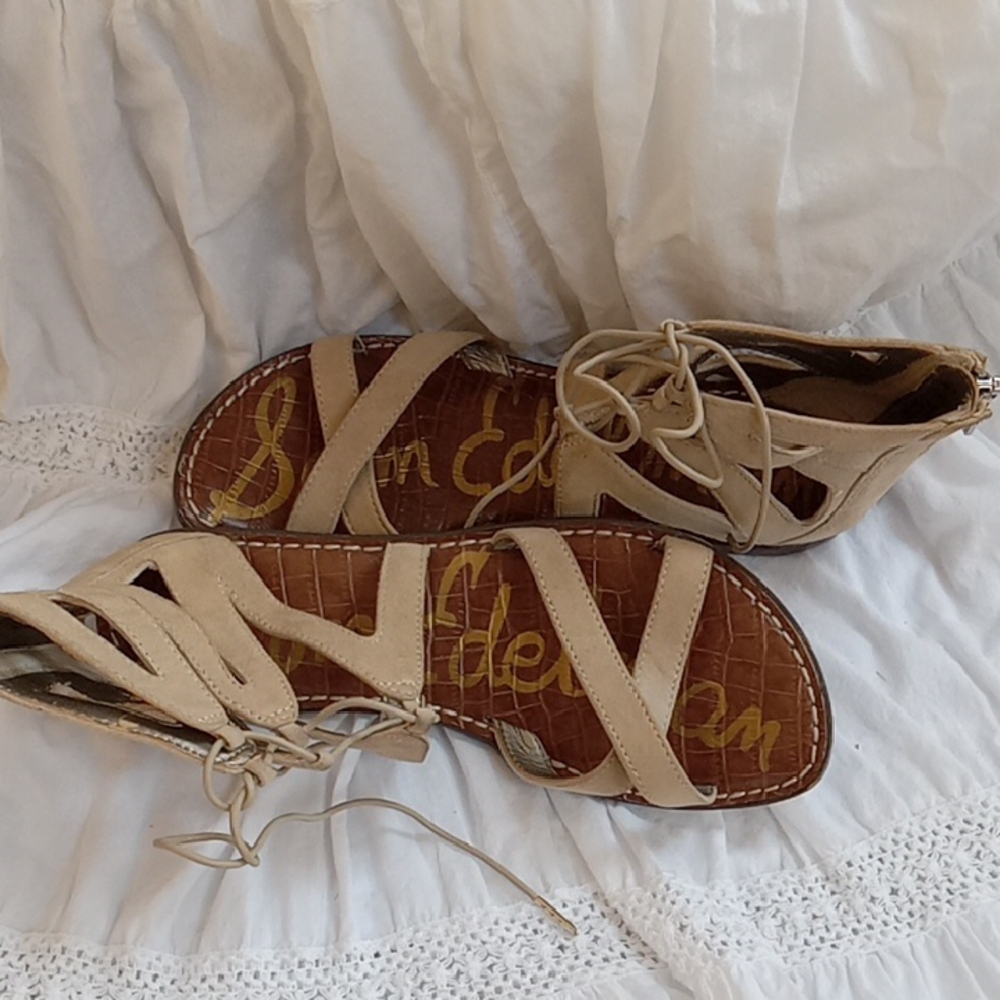 Sam Edelman Beige Strappy Sandals - Picture 3 of 3